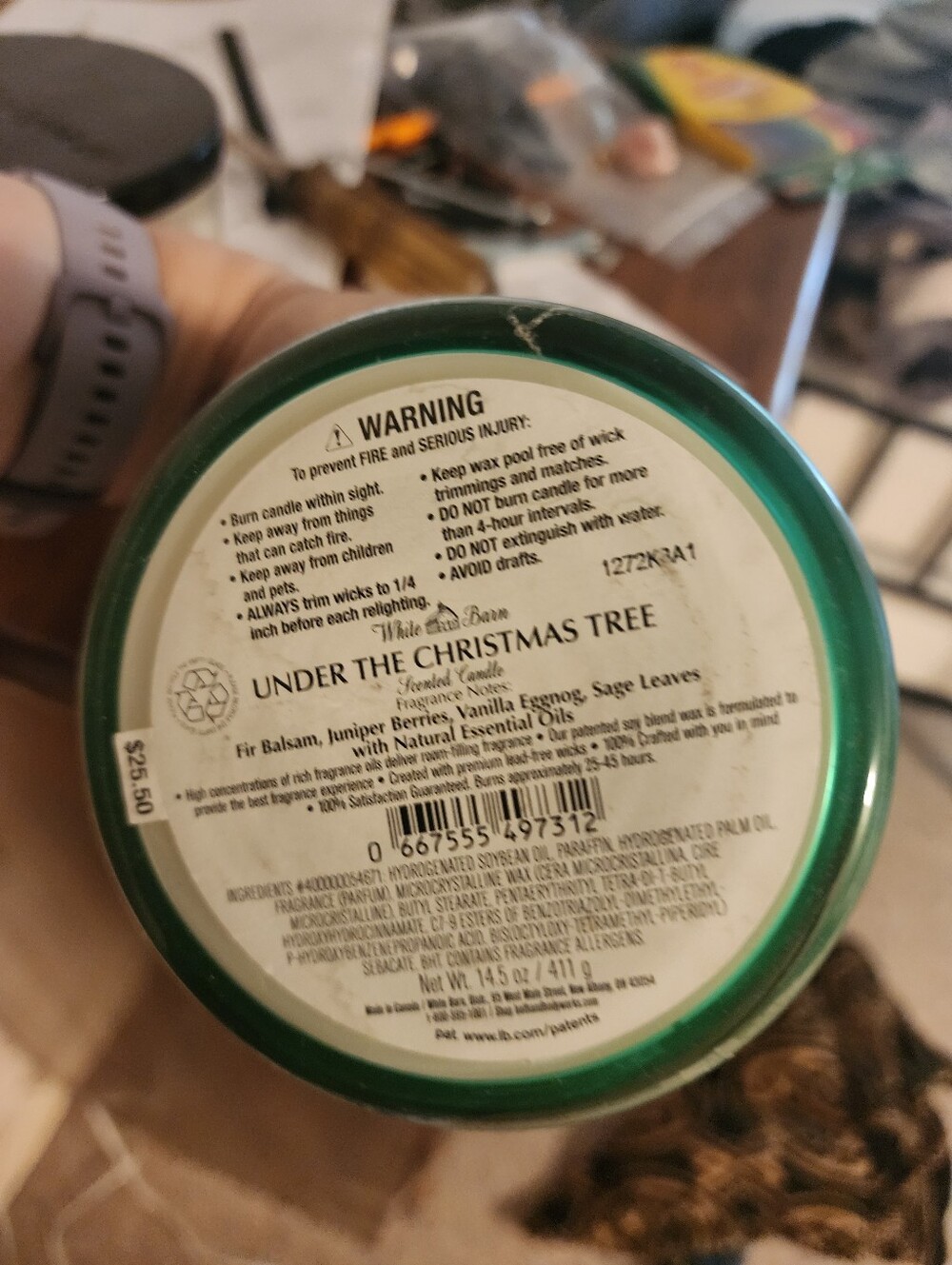 2 Bath & Body Works Candles Fresh Fall Morning, Under The Christmas Tree 3 Wick - Picture 3 of 5